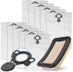  Set 10 Saci din Microfibră și Filtru Poliester Lavabil pentru Aspiratoare Flex, Nilfisk, Stihl (TRS1-4027)