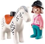 Playmobil R 1.2. 3 Rider With Horse 70404 Figurina