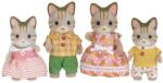 EPOCH Sylvanian Families Striped Cat Family 5180 Figurina