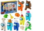 PMI Set Figurine Among Us Crewmate Figures 8 Pack Deluxe Box 4cm S2 Random Au2270 Figurina