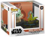 Funko Pop Deluxe Mandalorian Din Grogu With Frog 721 9cm Figurina