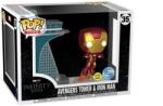 Funko Pop Town Marvel The Infinity Saga Avengers Tower Iron Man (glows In The Dark) (special Edition) #35 Figurina