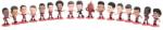 SoccerStarz Liverpool Team Pack 17 Figure (2024/25 Version) Figurina