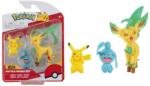Jazwares Pokemon Battle Pack Pikachu, Wynaut & Leafon Figurina