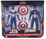 Hasbro Set Marvel Avengers Legends Captain America Sam Wilson Captain America Steve Rogers 15cm Figurina