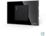 Luxion Intrerupator Simplu Cap Scara Mecanic LUXION cu Rama din Sticla, Standard Italian, 2/3M - culoare negru