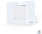 Luxion Intrerupator Simplu Cap Scara Mecanic LUXION cu Rama din Sticla, Standard Italian, 2/3M
