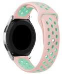  Okosóra szíj - Huawei Watch GT / GT2 / GT2 Pro (46 mm) / GT Runner 2 - Tactical pink/türkiz szilikon szíj (22 mm) - tokgalaxis