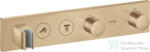 Hansgrohe AXOR SHOWERSOLUTIONS falsík alatti termosztátos zuhany csaptelep, szálcsiszolt bronz 18355140 (18355140)