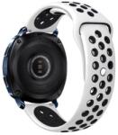  Okosóra szíj - Huawei Watch GT / GT2 / GT2 Pro (46 mm) / GT Runner 2 - Tactical fehér/fekete szilikon szíj (22 mm) - tokgalaxis
