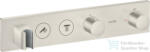 Hansgrohe AXOR SHOWERSOLUTIONS falsík alatti termosztátos zuhany csaptelep, rozsdamentes acél hatású 18355800 (18355800)