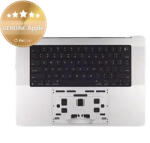 Apple Ramă superioară tastatură pentru MacBook Pro 16", A3403 (2024), cu tastatură US și baterie, Silver, 661-42824, Genuine Apple, Silver