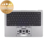 Apple Ramă superioară tastatură pentru MacBook Pro 14", A2918 (2023), cu tastatură US și baterie, Space Gray, 661-35708, Genuine Apple, Space Gray