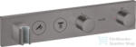 Hansgrohe AXOR SHOWERSOLUTIONS falsík alatti termosztátos zuhany csaptelep, szálcsiszolt fekete króm 18355340 (18355340)