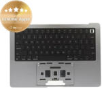 Apple Ramă superioară tastatură pentru MacBook Pro 14", A2442 (2021), A2779 (2023), cu tastatură US și baterie, Space Gray, 661-32210, Genuine Apple, Space Gray
