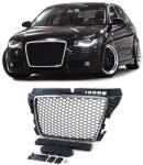  AUDI A3 8P 2008-2013 króm - matt fekete RS stílusú hűtőrács