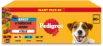 PEDIGREE tasak kutyáknak vegyes választék zselédobozban 80 db-os csomag