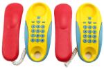 Teddies Mackók Telefonok szoba szoba műanyag 2db elemes működésű távolság 8m (8592190136789)
