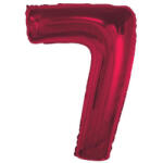 GoDan Piros 7-es Red szám fólia lufi 92 cm
