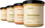 Vilgain Hummus Tasting Set -⁠ clasică pastă de năut în 4 variante, cu ulei de măsline și tahini, textură cremoasă și gust delicat