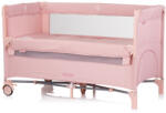 Chipolino Relax multifunkciós utazóágy - Pink Marshmellow Linen - babamamakozpont