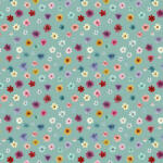 Takoy French terry Takoy 150cm flori colorate Melawi