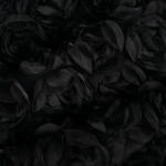 Takoy Țesătură tull decorativ cu trandafiri 3D negru