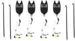 EAST SHARK Set 4 senzori cu 4 swingere cu led si 4 picheti Semnalizator pescuit