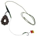 Prokarpfishing Montura pescuit crap pentru plantat plumb perdut leadcore 45 lb prokarpfishing, carlig leat curve shank, plumb grippa