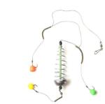 Prokarpfishing montura pescuit crap-caras arc spiralat culisant cu 3 carlige legate cu fir textil