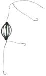 Prokarpfishing Montura pescuit prokarpfishing pentru crap si caras cu 3 carlige legate cu fir textil, momitor culisant de 25g