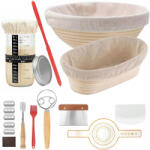 Bedee Kovászos Kenyér Sütő Szett 15El 2 Rattan Kosár Befőttesüveg 600ML (BEDEE-BREAD-SET-15EL-P02)