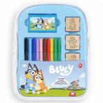 Multiprint Творческа раница Bluey с 10 миещи се флумастера, 4 печата и 30 стикера