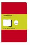 Moleskine Moleskine Plain Cahier - Red Cover (3 Set)