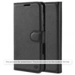 Techsuit Husa pentru Oppo A6 4G, Techsuit, Leather Folio, Neagra (hs/379117)