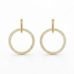 Raizel Cercei din argint placat cu aur cu pietre de zirconiu, Shiny Hoops (RZ1999)