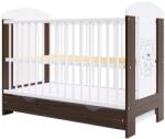 Hubners Patut copii din lemn Hubners Calisto Ursulet 120x60 cm maro cu sertar (PHCALUR12MAS) - kidscare