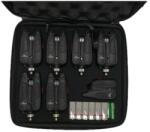 EAST SHARK Kit 6 senzori pescuit rezistenti la apa cu statie si valigeta pentru transport (363) Semnalizator pescuit