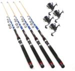 EastShark Set 4 lansete telescopice 3.6m si 4 mulinete YC 50 (13973)