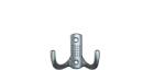  Cuier model Noktali, 2 carlige, finisaj satinat/aluminiu - accesoriipescuit Agatator cuier