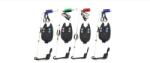 Hakuyo Set 4 Senzori /averizori Pescuit+ 4 Swingeri Cu Led Luminosi (14056) Semnalizator pescuit