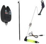 diamant alb Senzor/avertiozr pescuit si swinger cu tija baterii incluse, contragreutate L, swinger luminos si led puternic (350) Semnalizator pescuit