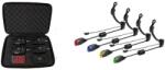 EAST SHARK Set 4 senzori cu statie, snagbar +Set 4 Swingere in 4 culori cu led (14088) Semnalizator pescuit