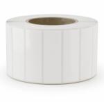 Shamiro 76, 2x25, 4mm fényes fehér PET címke tekercsen; 3000/roll; 76mm