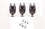  Set 3 senzori-avertizori diamant alb pescuit cu 3 swingere cu led puternic (14418) Semnalizator pescuit