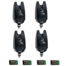 EnergoTeam Set 4 senzori pescuit Carp expert cu baterii de 9v incluse (13927) Semnalizator pescuit