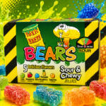 Toxic Waste Bears extrém savanyú cukorka (85 g)