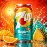7Up Tropical szénsavas üdítőital (355 ml)