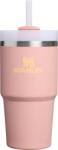 STANLEY Pahar termic cu pai Quencher H2.0 Flowstate Peach Rose 590 ml (10-21041-0077)