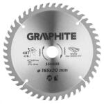 GRAPHITE Fierăstrău submersibil cu dinți din carbura de tungsten, 165x20mm, 48 de dinți (55H688) (55H688) Disc de taiere